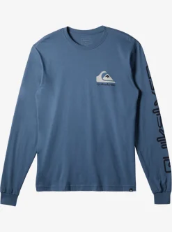 Mens Quiksilver Tees|Omni Logo Long Sleeve T-Shirt