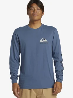 Mens Quiksilver Tees|Omni Logo Long Sleeve T-Shirt