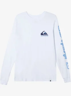 Mens Quiksilver Tees|Omni Logo Long Sleeve T-Shirt