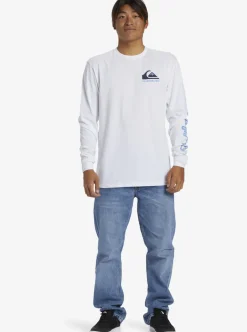 Mens Quiksilver Tees|Omni Logo Long Sleeve T-Shirt