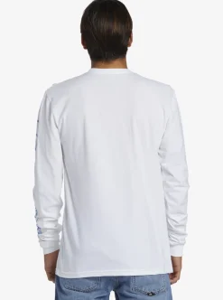 Mens Quiksilver Tees|Omni Logo Long Sleeve T-Shirt