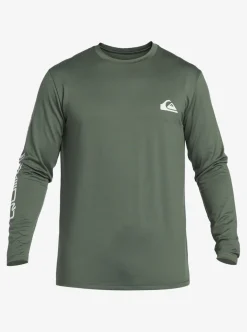 Mens Quiksilver Rashguards|Omni Session Long Sleeve Upf 50 Surf T-Shirt
