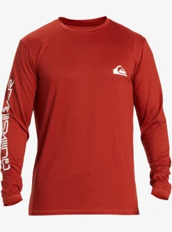 Mens Quiksilver Rashguards|Omni Session Long Sleeve Upf 50 Surf T-Shirt