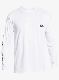 Mens Quiksilver Rashguards|Omni Session Long Sleeve Upf 50 Surf T-Shirt