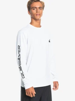 Mens Quiksilver Rashguards|Omni Session Long Sleeve Upf 50 Surf T-Shirt