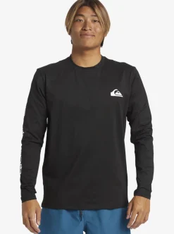 Mens Quiksilver Rashguards|Omni Session Long Sleeve Upf 50 Surf T-Shirt