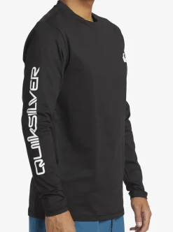 Mens Quiksilver Rashguards|Omni Session Long Sleeve Upf 50 Surf T-Shirt