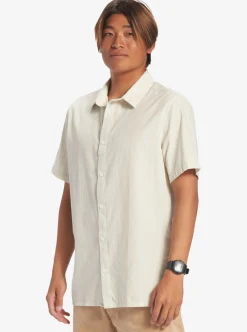 Mens Quiksilver Shirts & Polos|Pacific Stripe Short Sleeve Woven Shirt