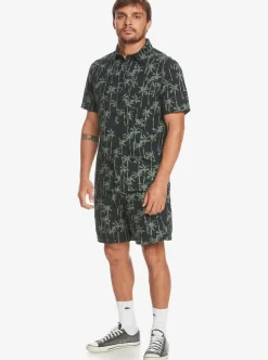 Mens Quiksilver Shirts & Polos|Painted Palm Short Sleeve Shirt