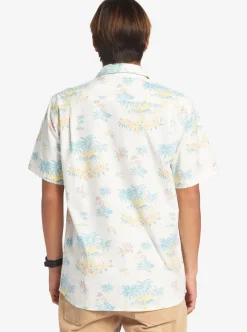 Mens Quiksilver Shirts & Polos|Palm Spritz Short Sleeve Woven Shirt