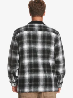 Mens Quiksilver Shirts & Polos|Quarrywood Flannel Long Sleeve Overshirt