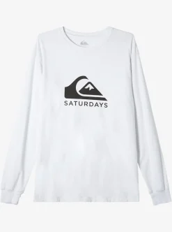 Mens Quiksilver Tees| X Saturdays Nyc Graphic Long Sleeve T-Shirt