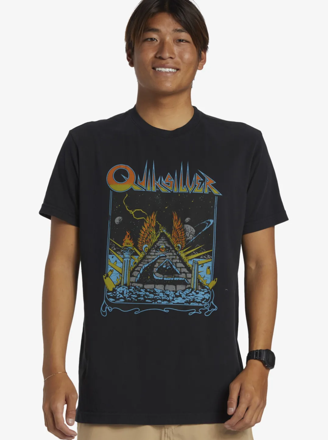 Mens Quiksilver Tees|Rockin T-Shirt