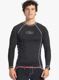 Mens Quiksilver Rashguards|Saturn Protection Long Sleeve Upf 50 Rashguard For Men