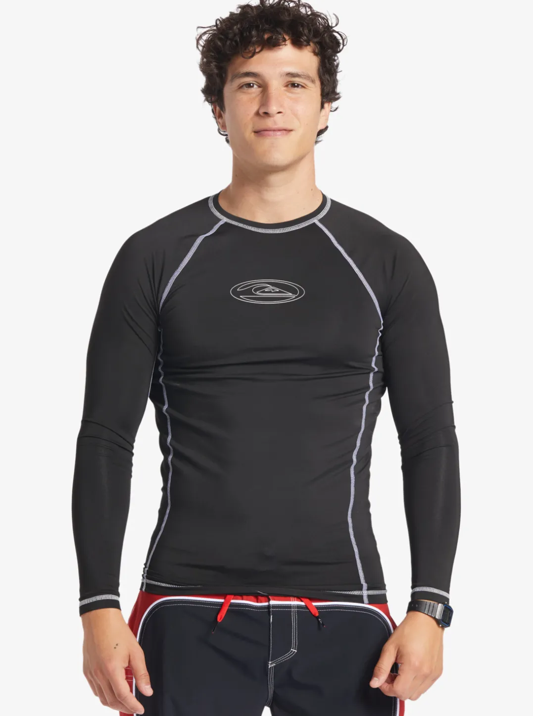Mens Quiksilver Rashguards|Saturn Protection Long Sleeve Upf 50 Rashguard For Men