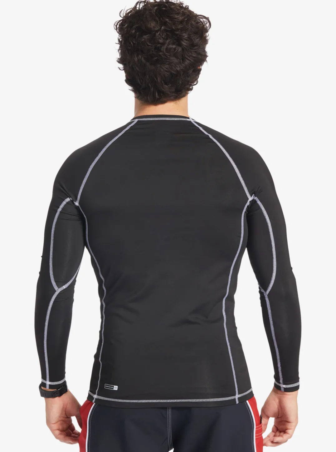 Mens Quiksilver Rashguards|Saturn Protection Long Sleeve Upf 50 Rashguard For Men