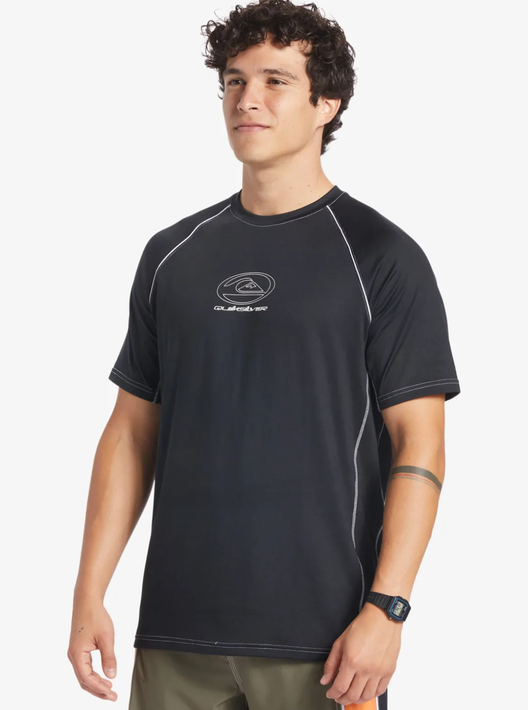 Mens Quiksilver Rashguards|Saturn Surf Tee Short Sleeve Surf Tee
