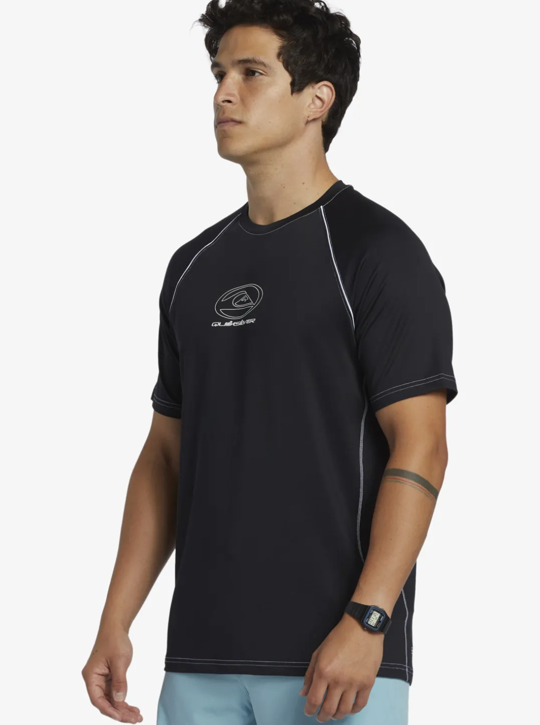 Mens Quiksilver Rashguards|Saturn Surf Tee Short Sleeve Surf Tee