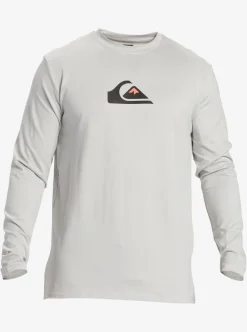 Mens Quiksilver Rashguards|Solid Streak Long Sleeve Upf 50 Surf Tee