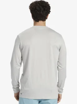 Mens Quiksilver Rashguards|Solid Streak Long Sleeve Upf 50 Surf Tee