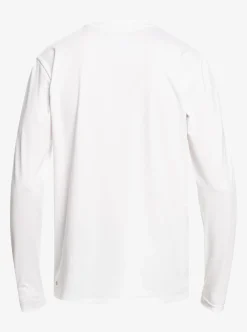 Mens Quiksilver Rashguards|Solid Streak Long Sleeve Upf 50 Surf Tee