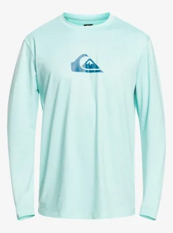 Mens Quiksilver Rashguards|Solid Streak Long Sleeve Upf 50 Surf Tee