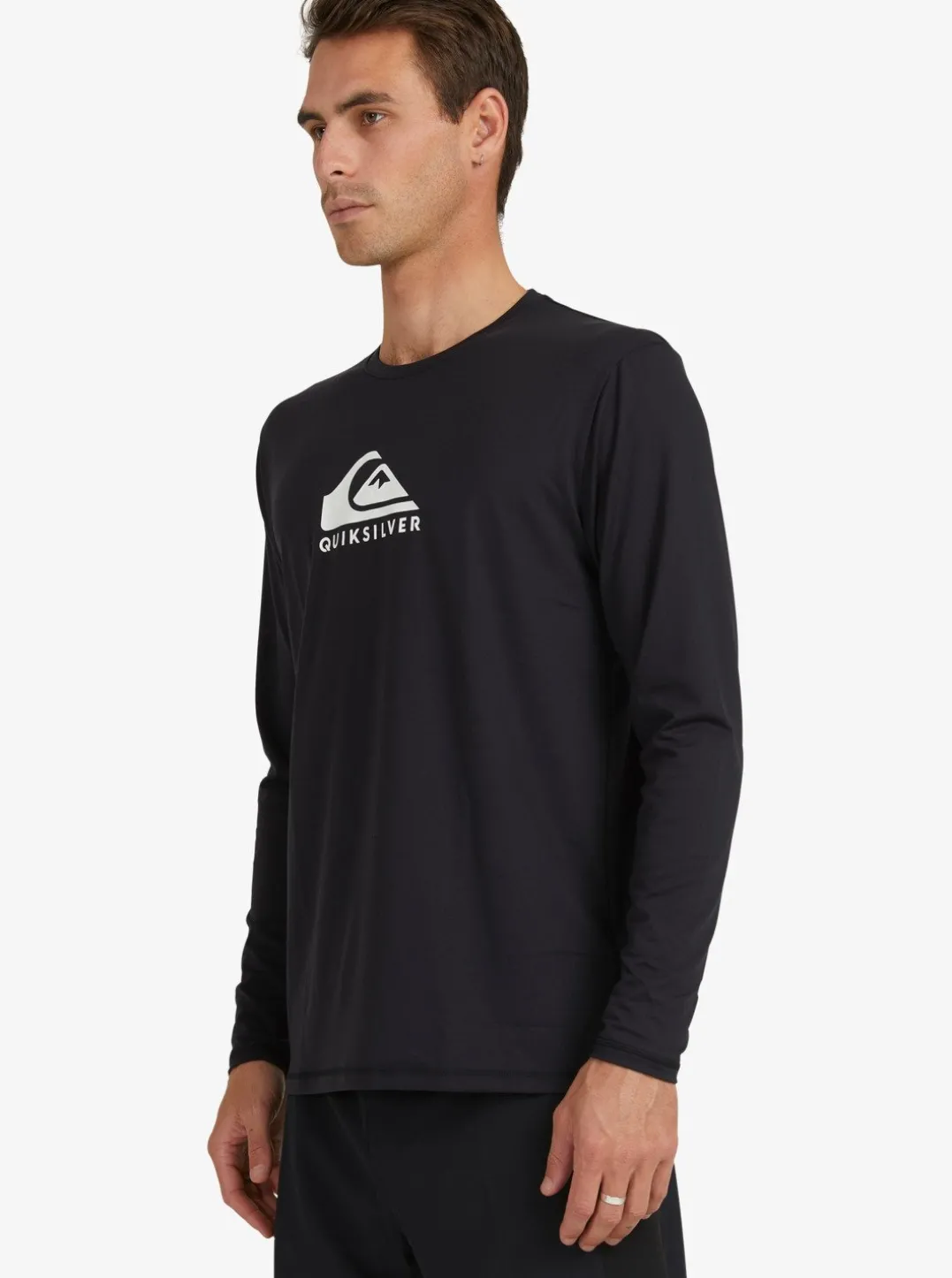 Mens Quiksilver Rashguards|Solid Streak Long Sleeve Upf 50 Surf T-Shirt
