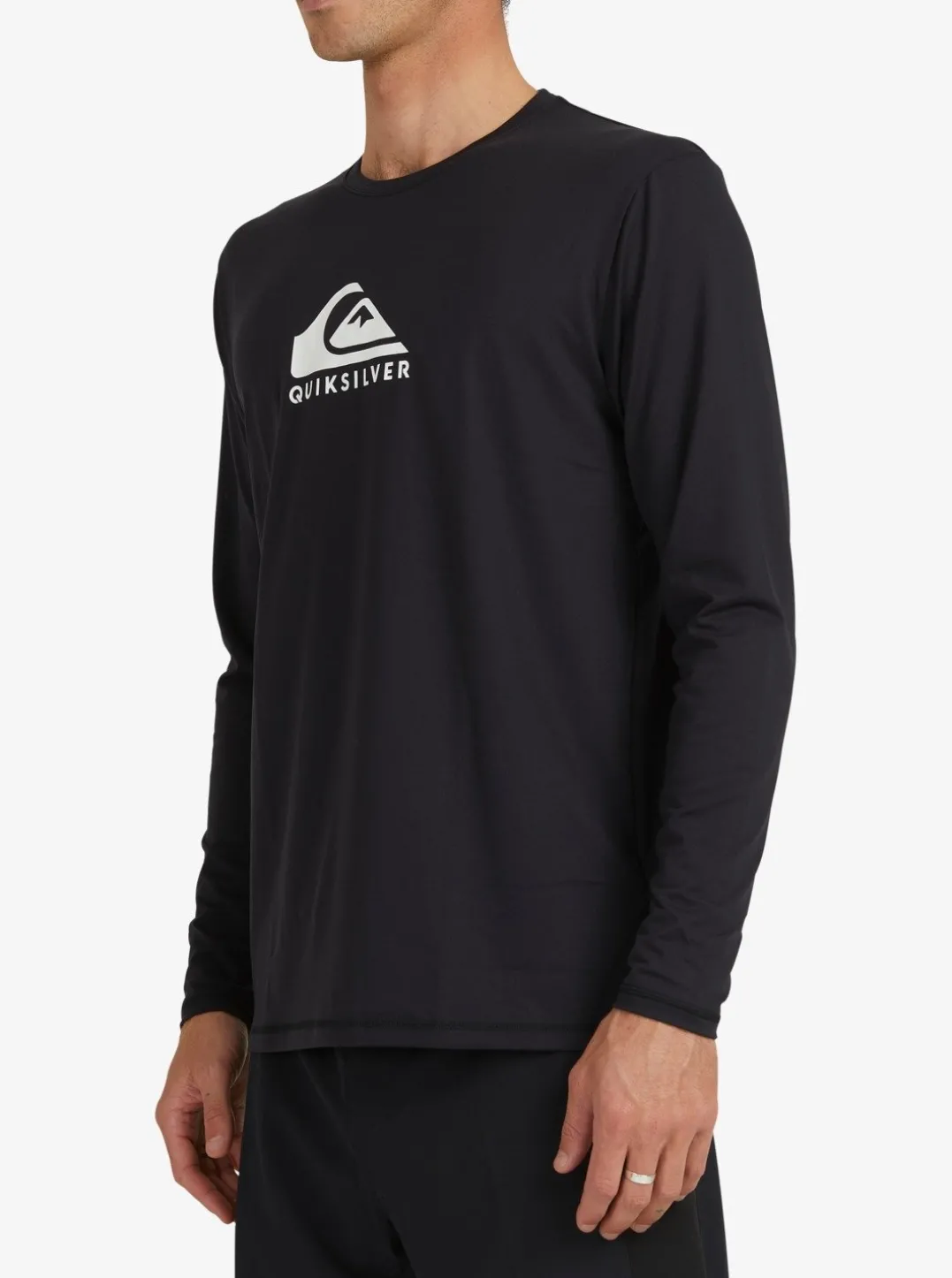 Mens Quiksilver Rashguards|Solid Streak Long Sleeve Upf 50 Surf T-Shirt