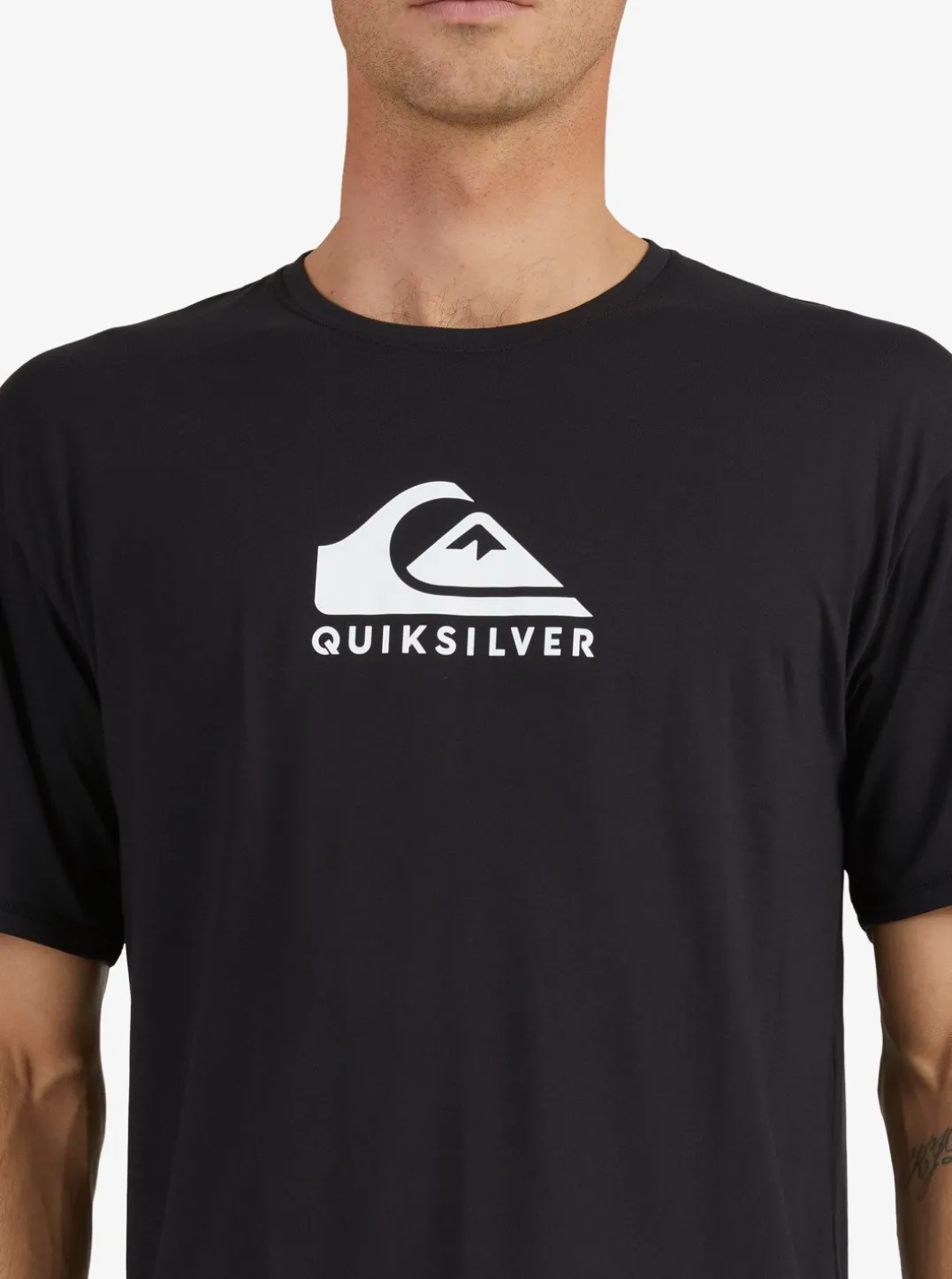 Mens Quiksilver Rashguards|Solid Streak Short Sleeve Upf 50 Surf T-Shirt