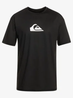 Mens Quiksilver Rashguards|Solid Streak Short Sleeve Upf 50 Surf Tee