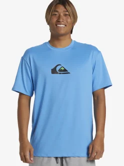 Mens Quiksilver Rashguards|Solid Streak Short Sleeve Upf 50 Surf Tee