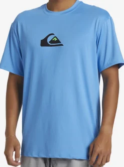 Mens Quiksilver Rashguards|Solid Streak Short Sleeve Upf 50 Surf Tee