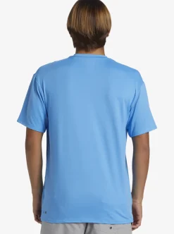 Mens Quiksilver Rashguards|Solid Streak Short Sleeve Upf 50 Surf Tee