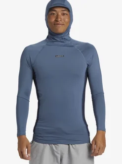 Mens Quiksilver Rashguards|Storm Tripper Hooded Long Sleeve Surf Top