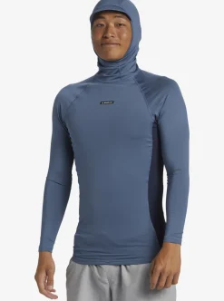 Mens Quiksilver Rashguards|Storm Tripper Hooded Long Sleeve Surf Top