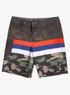 Mens Quiksilver Boardshorts|Surfsilk Hawaii Stripe 20" Boardshorts