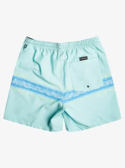 Mens Quiksilver Elastic Waist|Surfsilk Mesa Stripe 17" Volleys