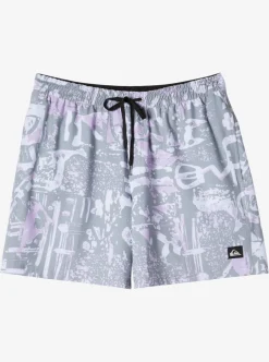Mens Quiksilver Elastic Waist|Surfsilk Mix 17" Volleys