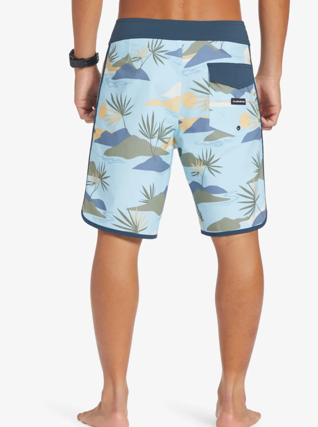 Mens Quiksilver Boardshorts|Surfsilk Scallop 19" Boardshorts