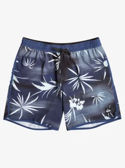 Mens Quiksilver Elastic Waist|Surfsilk Scallop Volley 17" Volleys