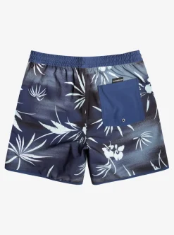 Mens Quiksilver Elastic Waist|Surfsilk Scallop Volley 17" Volleys