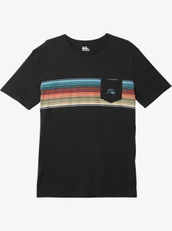 Mens Quiksilver Tees|Swell Vision Stripe Pocket T-Shirt