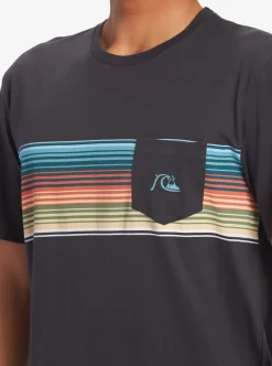 Mens Quiksilver Tees|Swell Vision Stripe Pocket T-Shirt