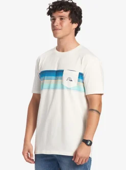 Mens Quiksilver Tees|Swell Vision Stripe Pocket T-Shirt