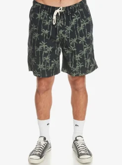 Mens Quiksilver Shorts & Amphibians|Taxer Print Elastic Waist Shorts