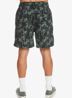 Mens Quiksilver Shorts & Amphibians|Taxer Print Elastic Waist Shorts