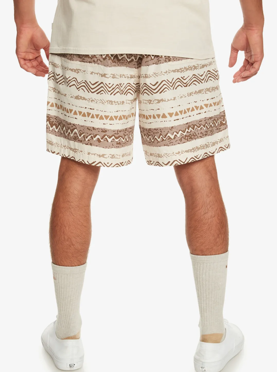 Mens Quiksilver Shorts & Amphibians|Taxer Print Elastic Waist Shorts
