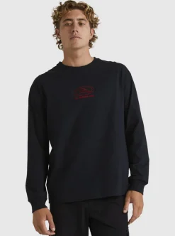 Mens Quiksilver Tees|Tilt Long Sleeve Stn T-Shirt