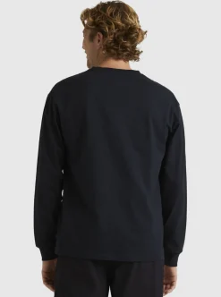 Mens Quiksilver Tees|Tilt Long Sleeve Stn T-Shirt