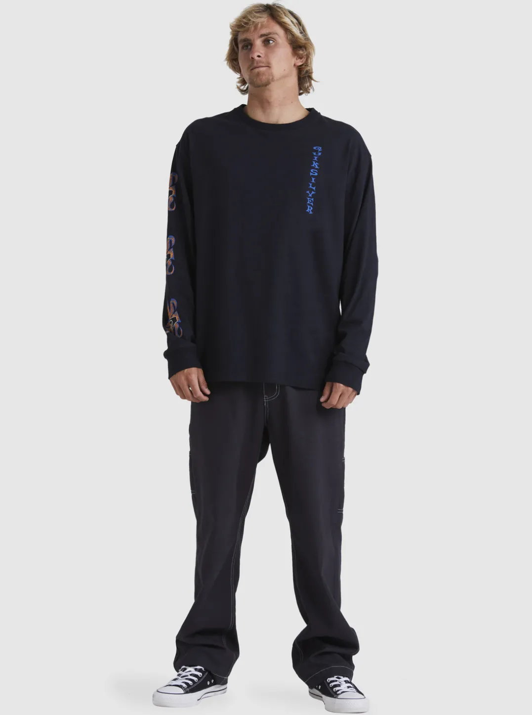 Mens Quiksilver Tees|Trident Long Sleeve T-Shirt